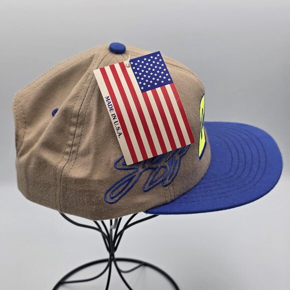 Vintage Jeff Gordon Hat Cap Snap Back Mens One Size Blue NASCAR Racing Script 24 - Picture 5 of 10